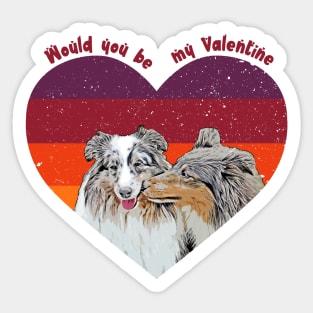 Would You Be My Valentine Sticker